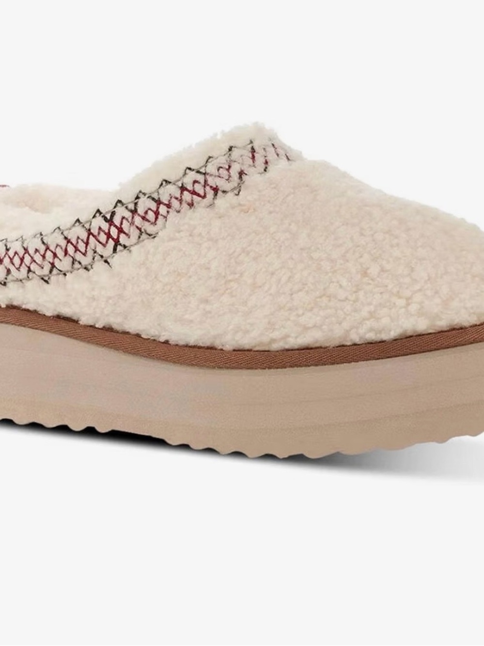 Cozy Cream Sherpa Slip-On Clog for Women